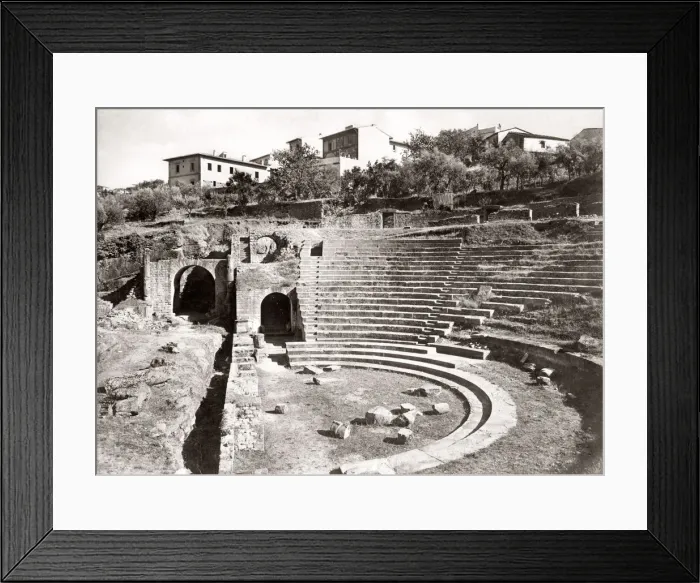 Framed Print : c. 1880s Italy - Roman theatre at Fiesole Framed Print : c. 1880s Italy - Roman theatre at Fiesole