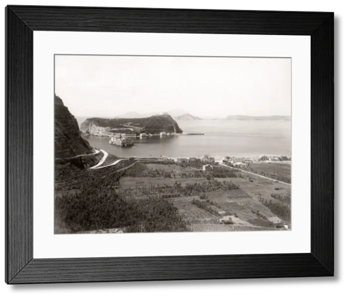 Framed Print : c. 1880s Italy - Nisida Posillipo Framed Print : c. 1880s Italy - Nisida Posillipo
