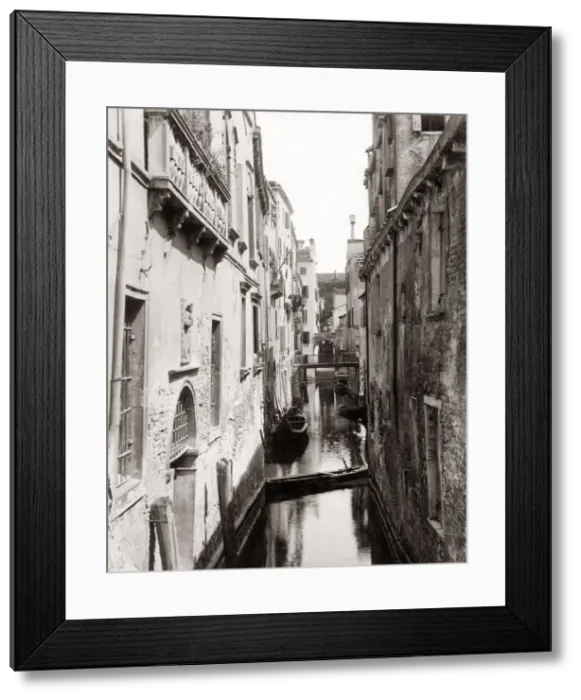 Framed Print : c. 1880s Italy - Rio San Antonio Venice Venezia Framed Print : c. 1880s Italy - Rio San Antonio Venice Venezia