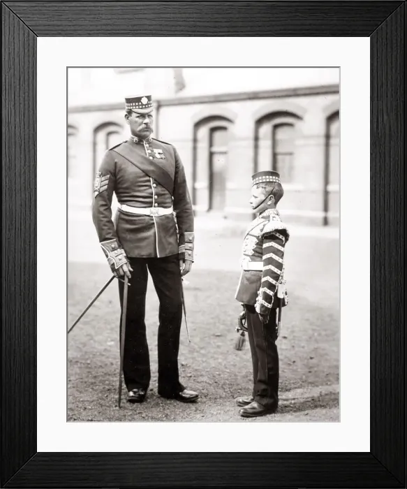 Framed Print : c. 1890s British army regiment uniform Framed Print : c. 1890s British army regiment uniform