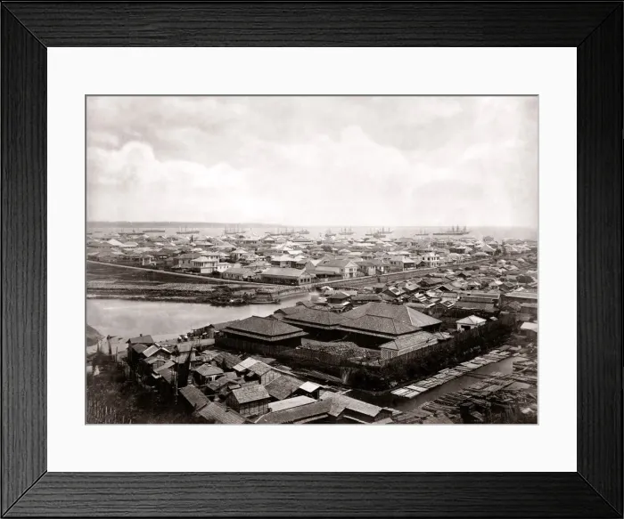 Framed Print : c. 1870s Japan - view of Yokohama Framed Print : c. 1870s Japan - view of Yokohama