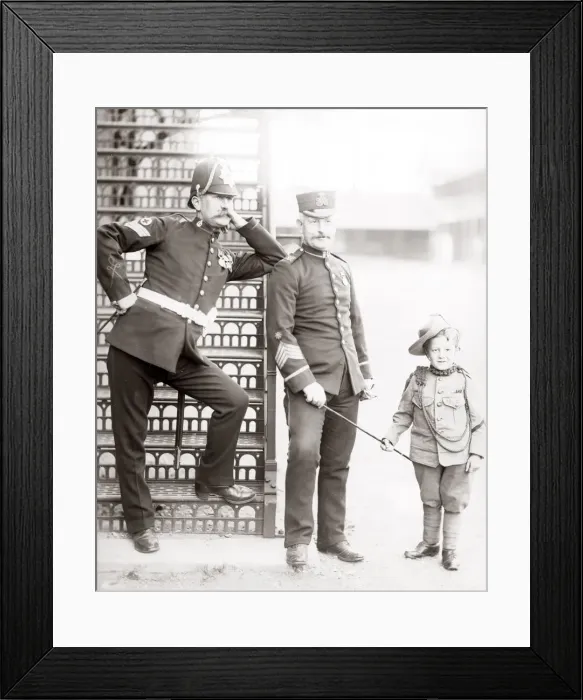 Framed Print : c. 1890s British Army Regiment uniform Framed Print : c. 1890s British Army Regiment uniform