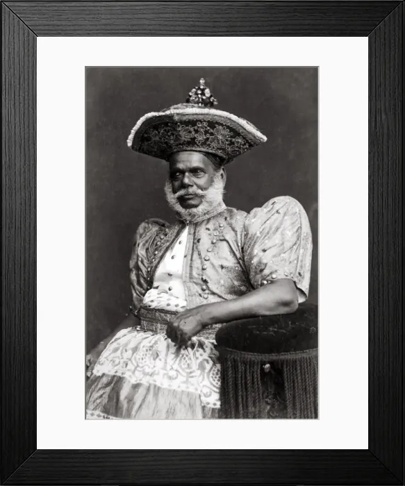 Framed Print : c. 1880s Sri Lanka Ceylon - chief from Kandy Framed Print : c. 1880s Sri Lanka Ceylon - chief from Kandy