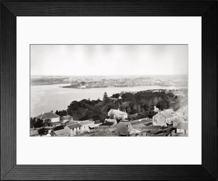 Framed Print : c. 1880s Australia - Sydney harbour view Framed Print : c. 1880s Australia - Sydney harbour view