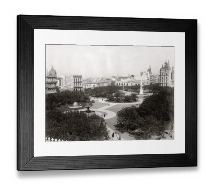 Framed Print : c. 1890s South America, Argentina, Buenos Aires, Plaza de Mayo Framed Print : c. 1890s South America, Argentina, Buenos Aires, Plaza de Mayo