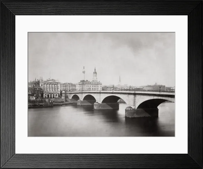 Framed Print : c. 1880s - UK London - view across the River Thames Framed Print : c. 1880s - UK London - view across the River Thames