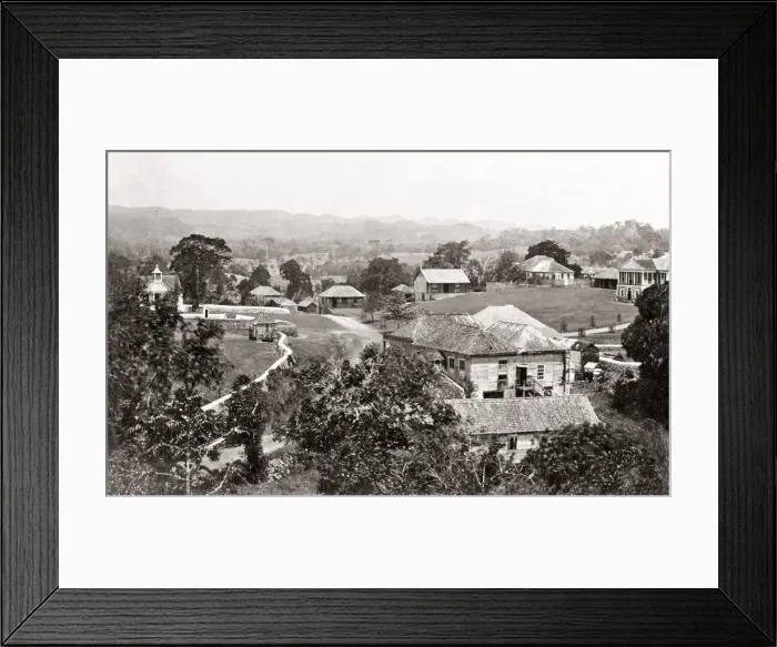 Framed Print : 1891 - West Indies, Mandeville, Jamaica Framed Print : 1891 - West Indies, Mandeville, Jamaica