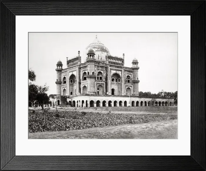 Framed Print : c. 1860s India - Delhi, the mausoleum of Suftur Jung Framed Print : c. 1860s India - Delhi, the mausoleum of Suftur Jung
