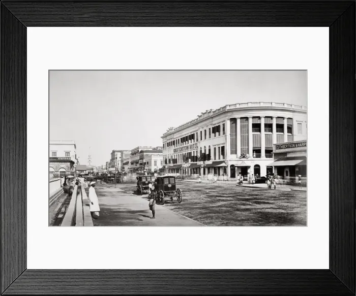 Framed Print : c. 1860s India - Great Eastern Hotel Calcutta Kolkata Framed Print : c. 1860s India - Great Eastern Hotel Calcutta Kolkata
