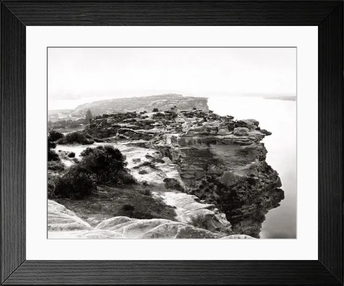 Framed Print : c. 1880s Australia Sydney harbour area - The Heads Framed Print : c. 1880s Australia Sydney harbour area - The Heads