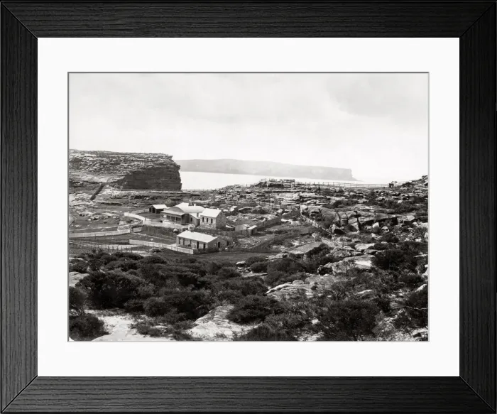 Framed Print : c. 1880s Australia Sydney harbour area - The Heads Framed Print : c. 1880s Australia Sydney harbour area - The Heads