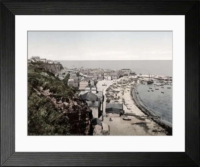 Framed Print : c. 1890s Germany - view of Heligoland, North Sea islands Framed Print : c. 1890s Germany - view of Heligoland, North Sea islands