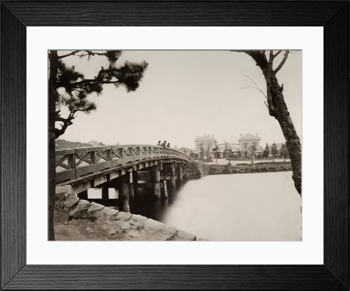 Framed Print : Wooden bridge, Yokohama, Japan Framed Print : Wooden bridge, Yokohama, Japan