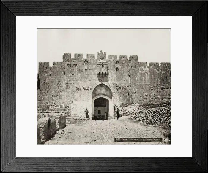 Framed Print : St. Stephens Gate, Jerusalem, modern Israel Framed Print : St. Stephens Gate, Jerusalem, modern Israel