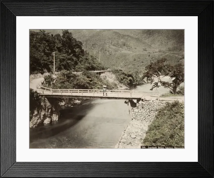Framed Print : Sugebashi Bridge, Yabuhara, Nakasendo road, Japan Framed Print : Sugebashi Bridge, Yabuhara, Nakasendo road, Japan