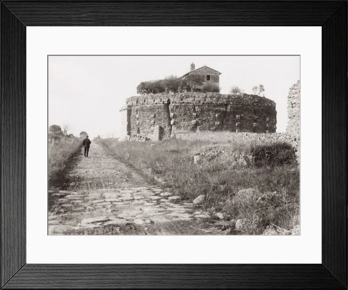 Framed Print : Casal Rotondo tomb on the Appian Way, Rome, Italy