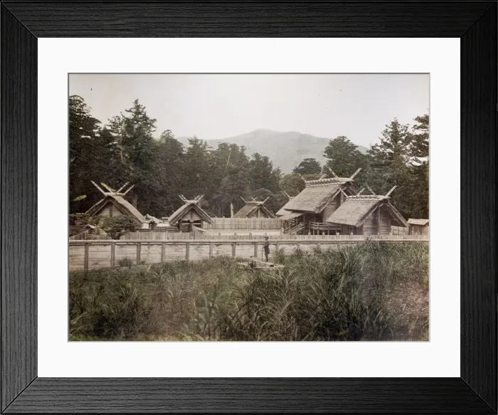 Framed Print : Guard at the Shinto shrines at Ise, Japan