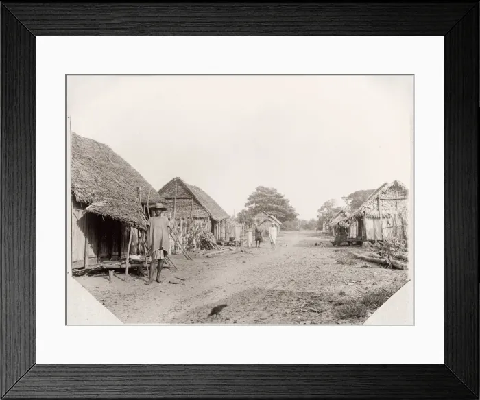 Framed Print : Street in a Betsimisaraka village, Madagascar Framed Print : Street in a Betsimisaraka village, Madagascar