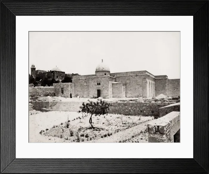 Framed Print : Church of the Pater, Jerusalem, 1880 s, modern Israel Framed Print : Church of the Pater, Jerusalem, 1880 s, modern Israel