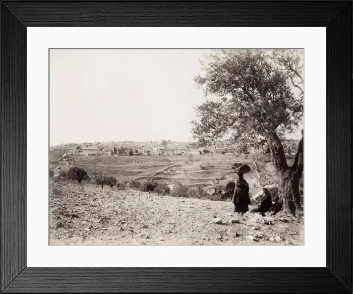 Framed Print : Jerusalem, Holy Land, Palstine, modern Israel. Bonfils studio Framed Print : Jerusalem, Holy Land, Palstine, modern Israel. Bonfils studio