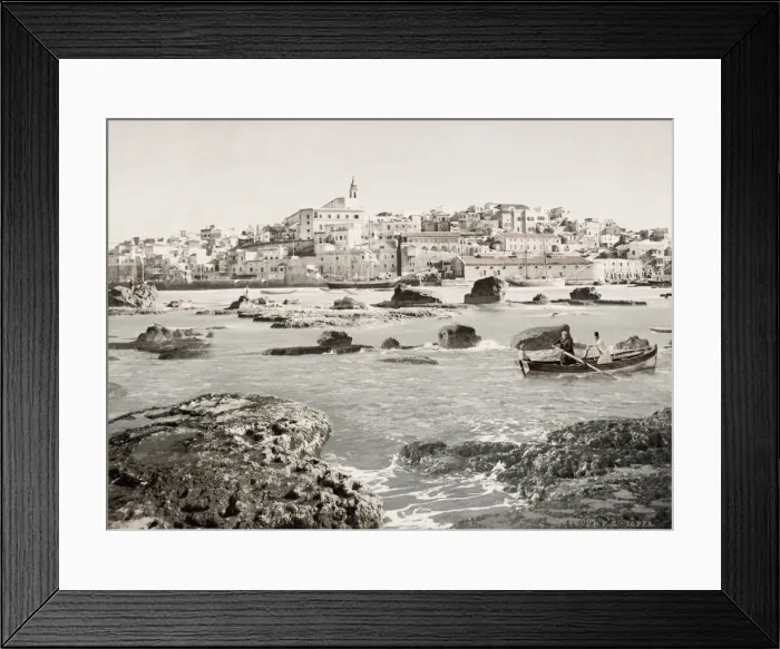 Framed Print : Town of Jaffa from the sea, suburb of Tel Aviv in modern Israel Framed Print : Town of Jaffa from the sea, suburb of Tel Aviv in modern Israel