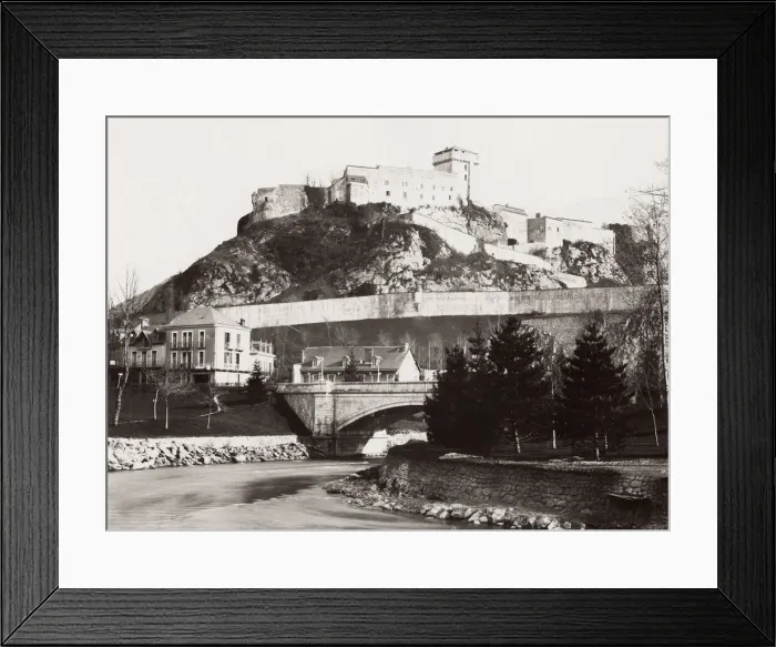 Framed Print : View of Lourdes, France Framed Print : View of Lourdes, France