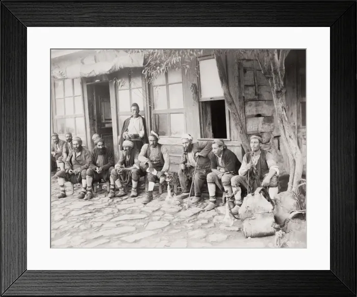 Framed Print : Turkish men, hookah pipe, Constantinople, Istanbul, Turkey Framed Print : Turkish men, hookah pipe, Constantinople, Istanbul, Turkey