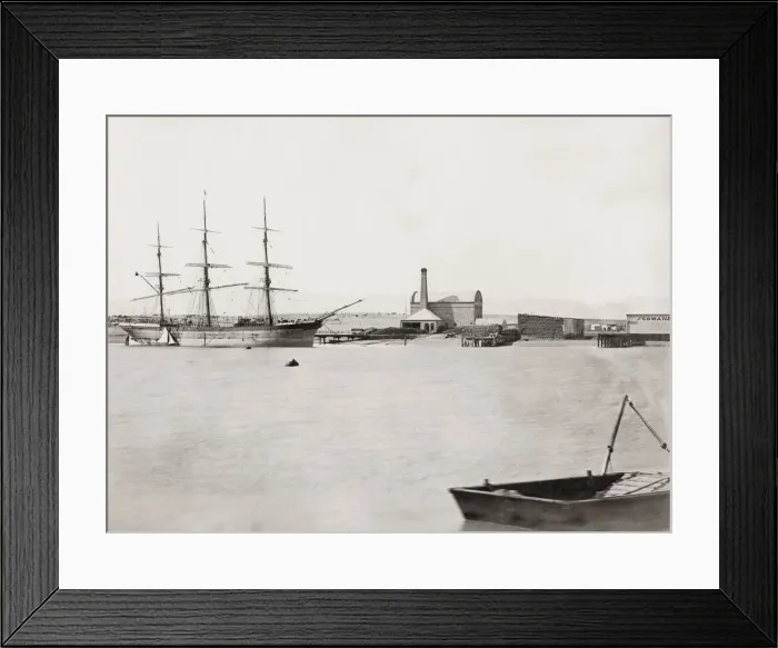 Framed Print : Ship tied up in the dock, harbour, Port Augusta, Western Australia Framed Print : Ship tied up in the dock, harbour, Port Augusta, Western Australia