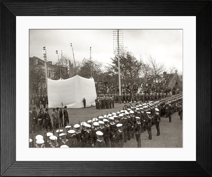 Framed Print : Unveiling the Iltis Monument, Shanghai, 1898 Framed Print : Unveiling the Iltis Monument, Shanghai, 1898