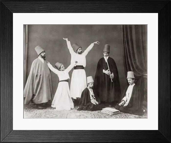 Framed Print : Whirling Dervishes ceremonial dancers, Turkey, c. 1890 Framed Print : Whirling Dervishes ceremonial dancers, Turkey, c. 1890
