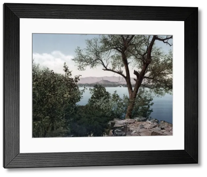 Framed Print : Lake, Summer Palace, Peking, (Beijing) China, c. 1900 Vintage early 20th century Framed Print : Lake, Summer Palace, Peking, (Beijing) China, c. 1900 Vintage early 20th century