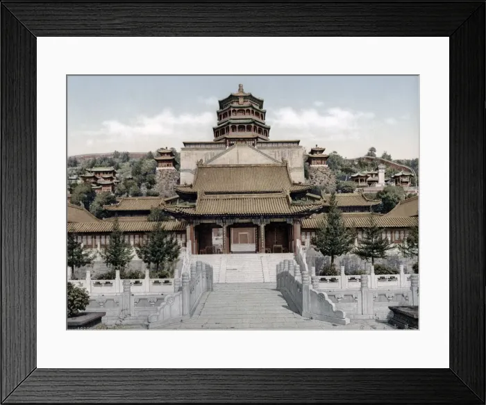 Framed Print : Summer Palace, Peking, (Beijing) China, c. 1900 Vintage early 20th century photograph Framed Print : Summer Palace, Peking, (Beijing) China, c. 1900 Vintage early 20th century photograph
