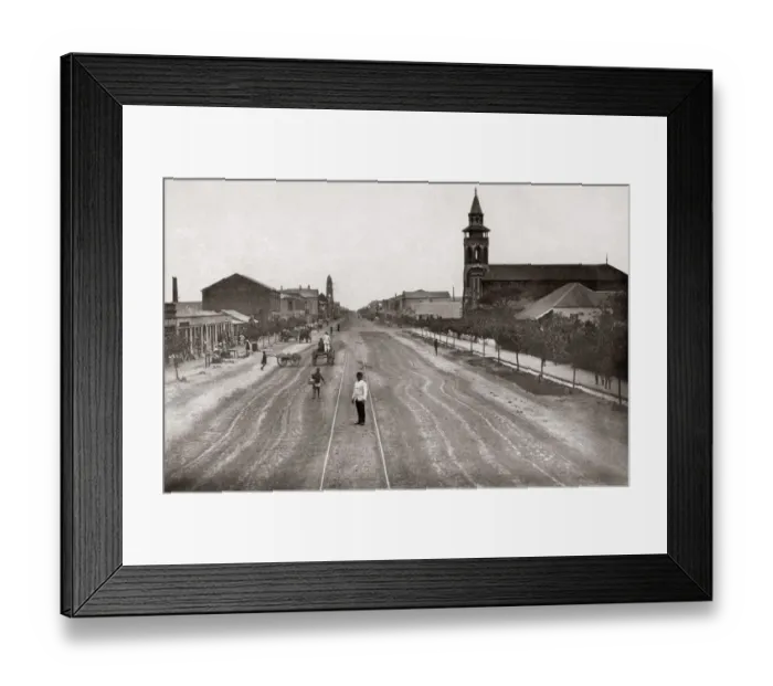 Framed Print : West Street, Durban, Natal, South Africa, c. 1888