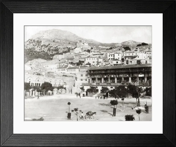 Framed Print : Military Barracks, Gibraltar, c. 1880 Framed Print : Military Barracks, Gibraltar, c. 1880
