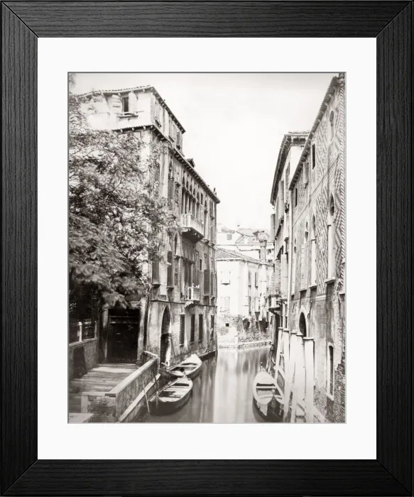 Framed Print : Gondolas on a typical canal, Venice, Italy, c. 1890 Framed Print : Gondolas on a typical canal, Venice, Italy, c. 1890