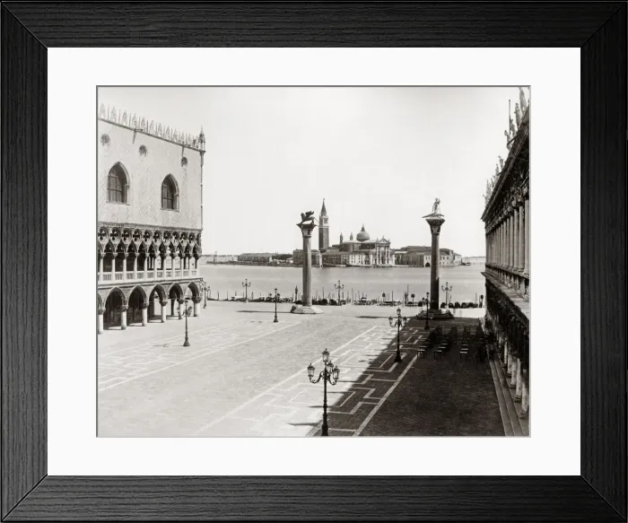 Framed Print : Piazzetta and Santa Maria della Salute, Venice, Italy c. 1890 Framed Print : Piazzetta and Santa Maria della Salute, Venice, Italy c. 1890