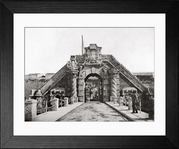 Framed Print : Castle Gate, Syracuse, Sicily, Italy, c1890 Framed Print : Castle Gate, Syracuse, Sicily, Italy, c1890