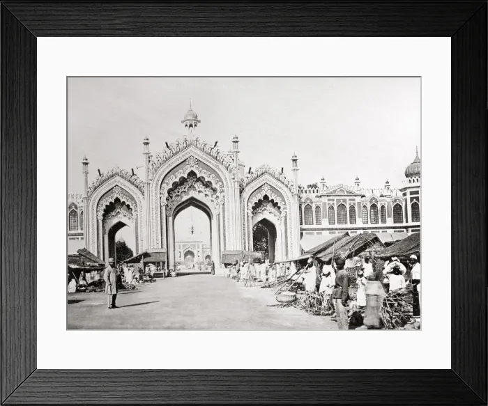 Framed Print : Hussainabad Gate, Lucknow c. 1867