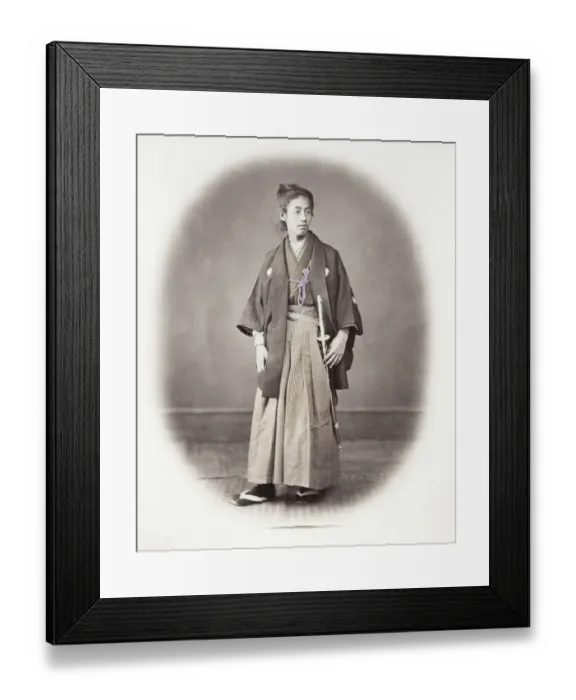 Framed Print : 1860s Japan - portrait of a young man Felice or Felix Beato (1832 - 29 January 1909) Framed Print : 1860s Japan - portrait of a young man Felice or Felix Beato (1832 - 29 January 1909)