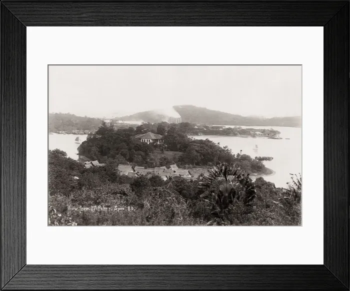 Framed Print : Vintage 19th century photograph: View from Mount Faber, Singapore Framed Print : Vintage 19th century photograph: View from Mount Faber, Singapore