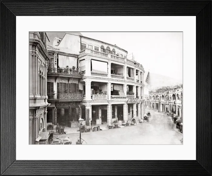 Framed Print : c. 1880s China - Queens Road Hong Kong Framed Print : c. 1880s China - Queens Road Hong Kong