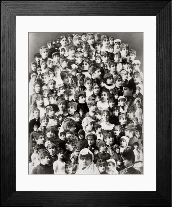 Framed Print : Chile composite image of young Chilean women, c. 1890 s Framed Print : Chile composite image of young Chilean women, c. 1890 s