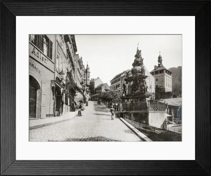 Framed Print : Vintage 19th century photograph - Karlsbad, Karlovy Vary, Czech Republic Schlossberg Framed Print : Vintage 19th century photograph - Karlsbad, Karlovy Vary, Czech Republic Schlossberg