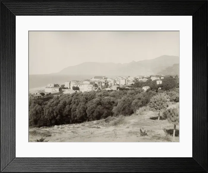 Framed Print : 19th century vintage photograph: Bordighera is a town and comune in the Province of Framed Print : 19th century vintage photograph: Bordighera is a town and comune in the Province of