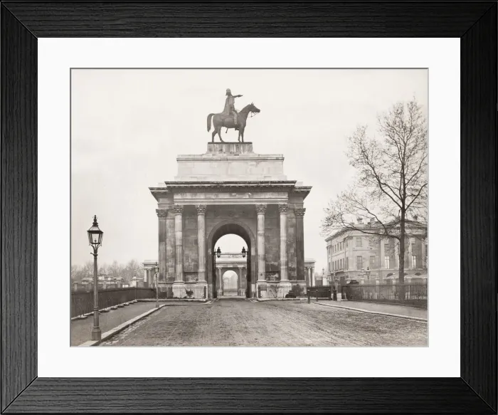 Framed Print : Vintage 19th century photograph: Wellington Arch, also known as Constitution Arch or as Framed Print : Vintage 19th century photograph: Wellington Arch, also known as Constitution Arch or as