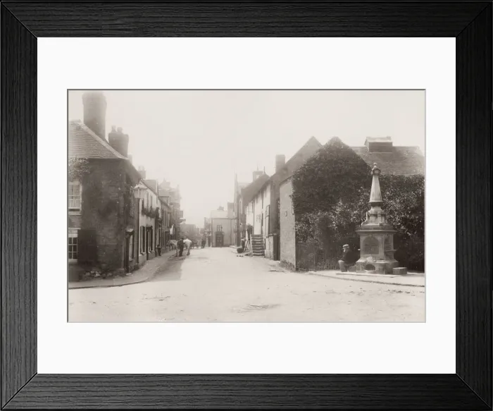 Framed Print : Vintage 19th century photograph: Church Stretton is a market town in Shropshire, England