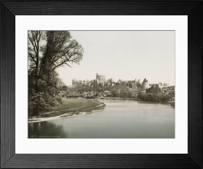 Framed Print : Vintage 19th century photograph: Windsor Castle Framed Print : Vintage 19th century photograph: Windsor Castle