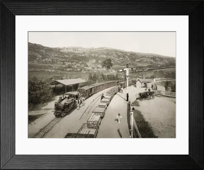 Framed Print : Vintage 19th century photograph: Ffestiniog Railway Framed Print : Vintage 19th century photograph: Ffestiniog Railway