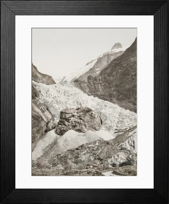 Framed Print : Vintage 19th century photograph: glacier, Grindelwald, Switzerland, Swiss Alps Framed Print : Vintage 19th century photograph: glacier, Grindelwald, Switzerland, Swiss Alps
