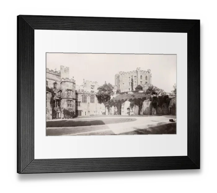 Framed Print : Vintage 19th century photograph - United Kingdom - Durham Castle Framed Print : Vintage 19th century photograph - United Kingdom - Durham Castle